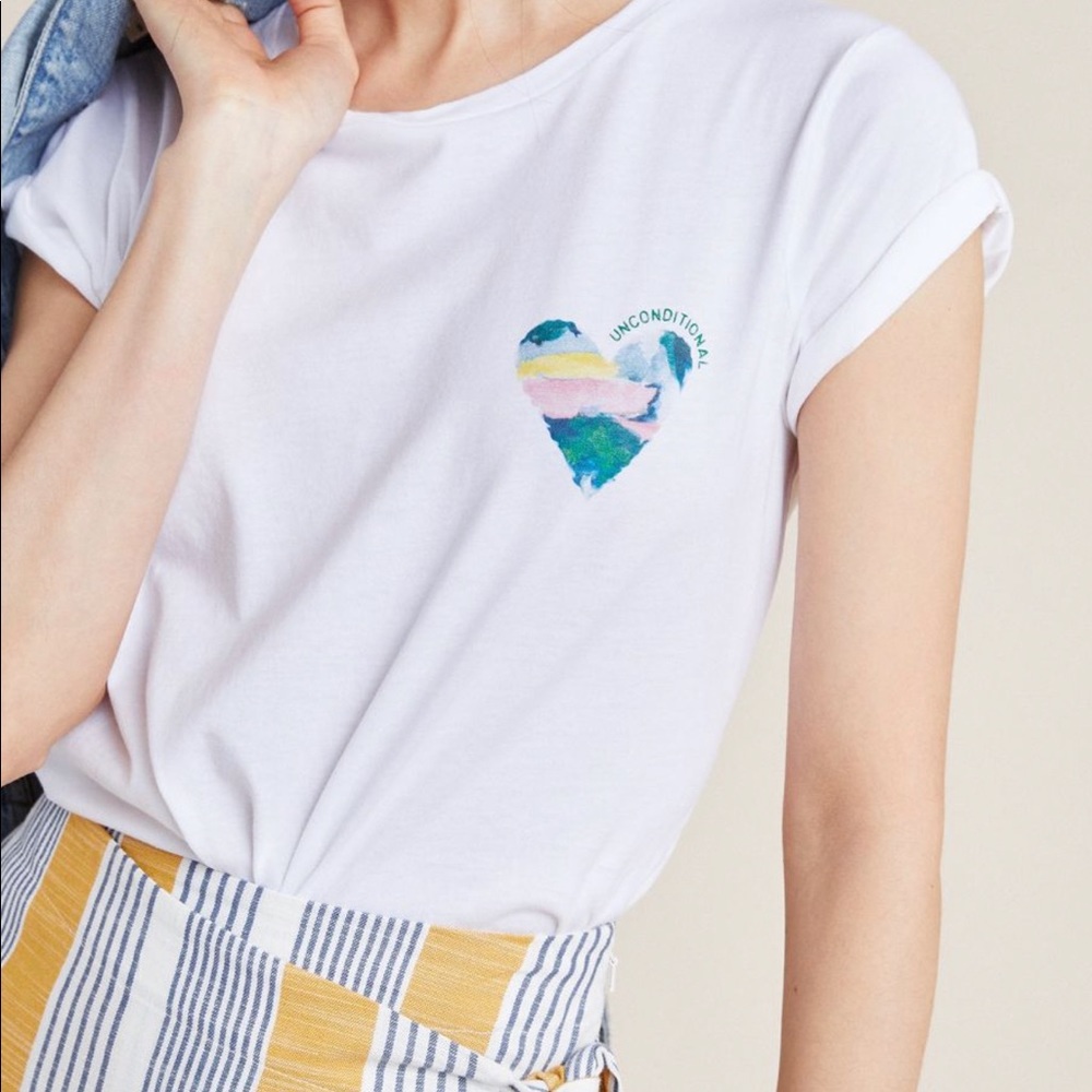 Anthropologie Unconditional Love graphic tee